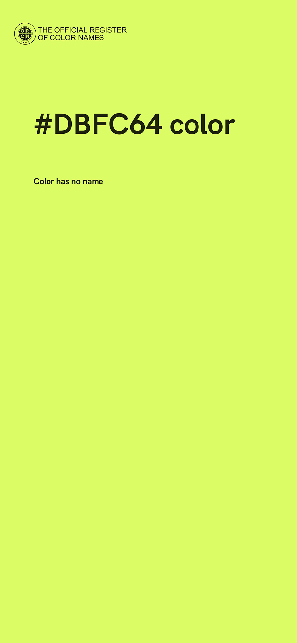 #DBFC64 color image