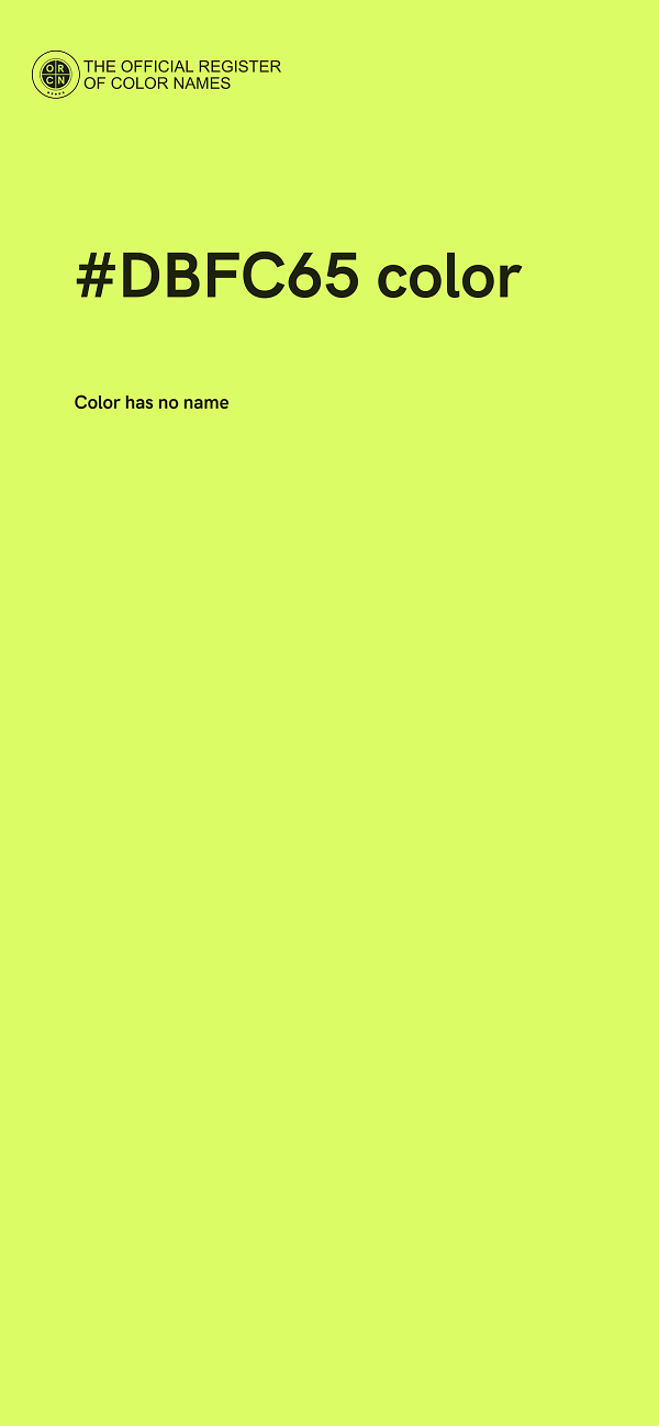 #DBFC65 color image