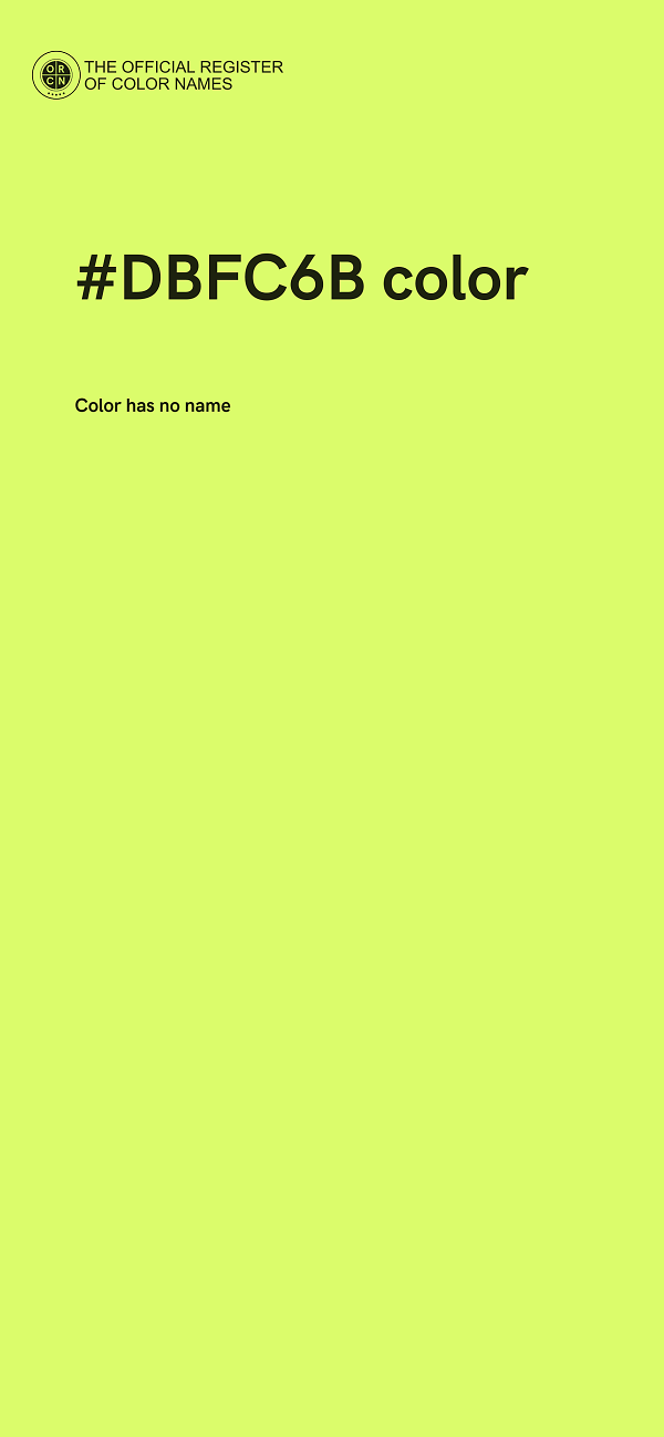#DBFC6B color image