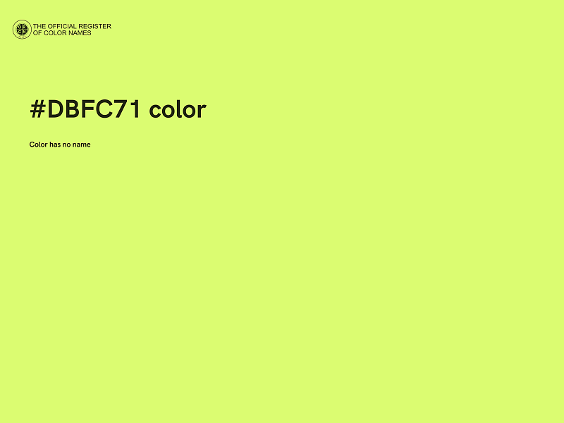 #DBFC71 color image