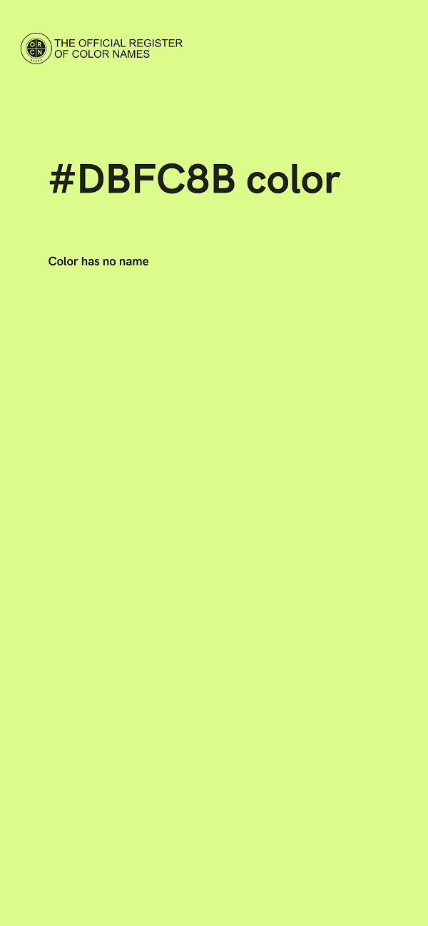 #DBFC8B color image