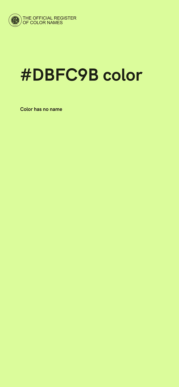 #DBFC9B color image