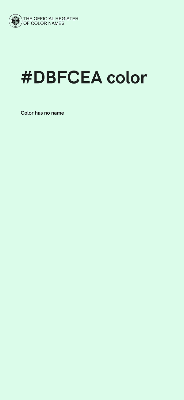 #DBFCEA color image