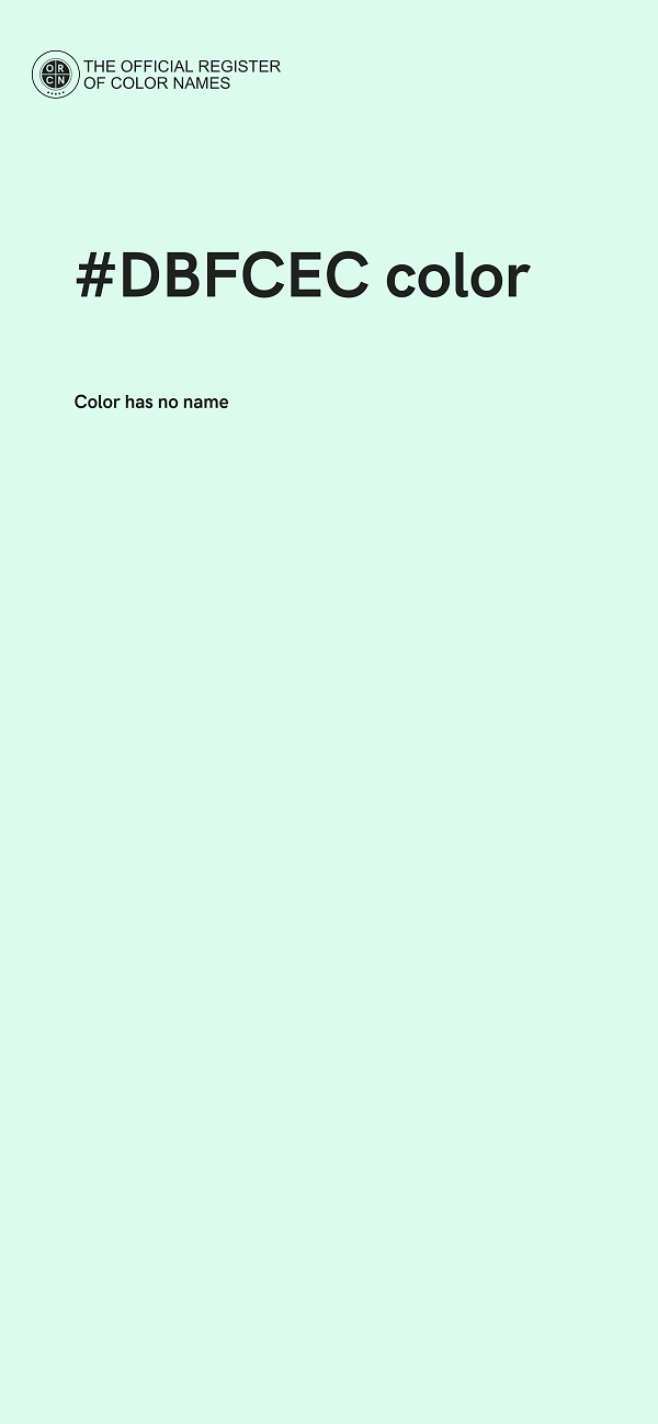 #DBFCEC color image