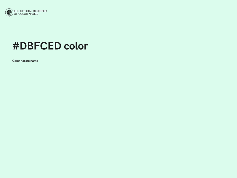 #DBFCED color image