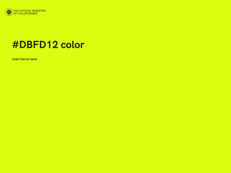 #DBFD12 color image