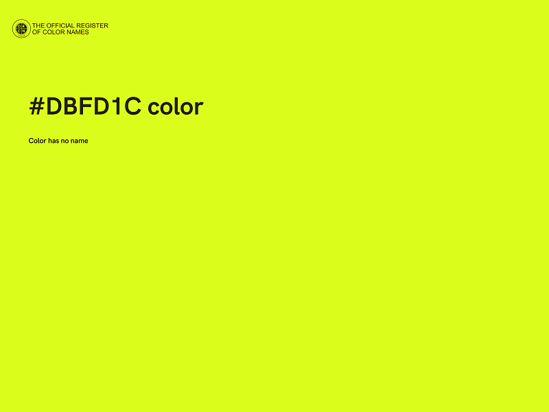 #DBFD1C color image