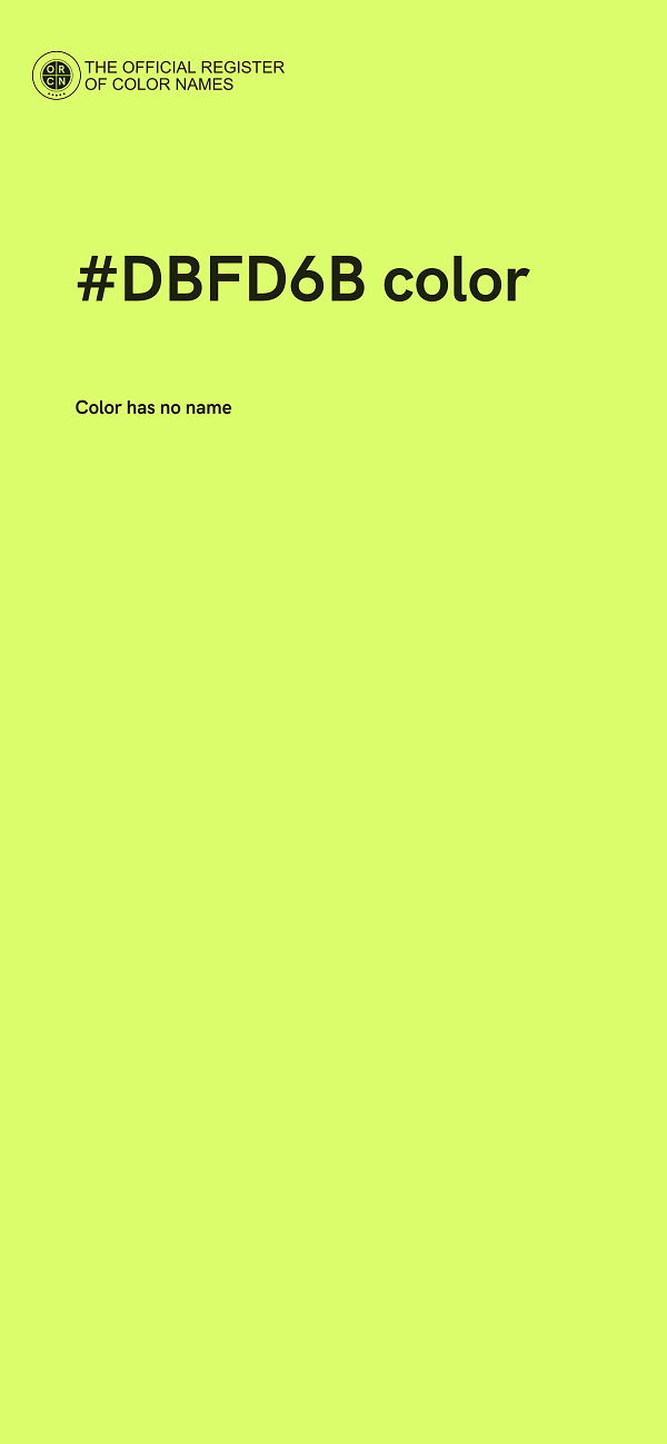 #DBFD6B color image