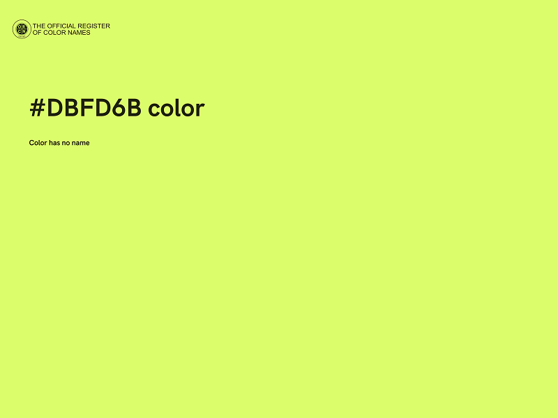#DBFD6B color image