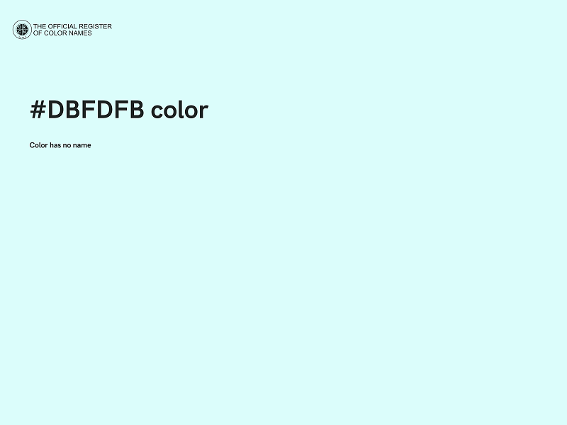 #DBFDFB color image