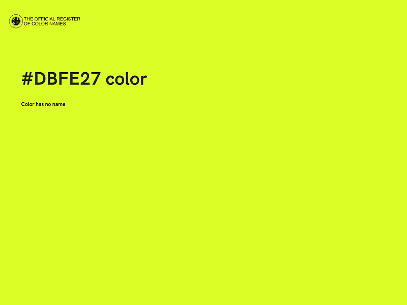 #DBFE27 color image