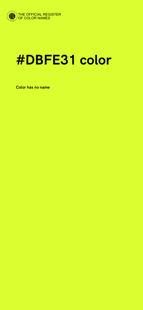 #DBFE31 color image