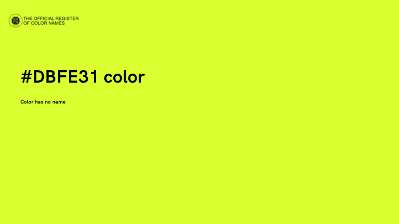 #DBFE31 color image