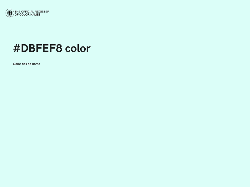 #DBFEF8 color image
