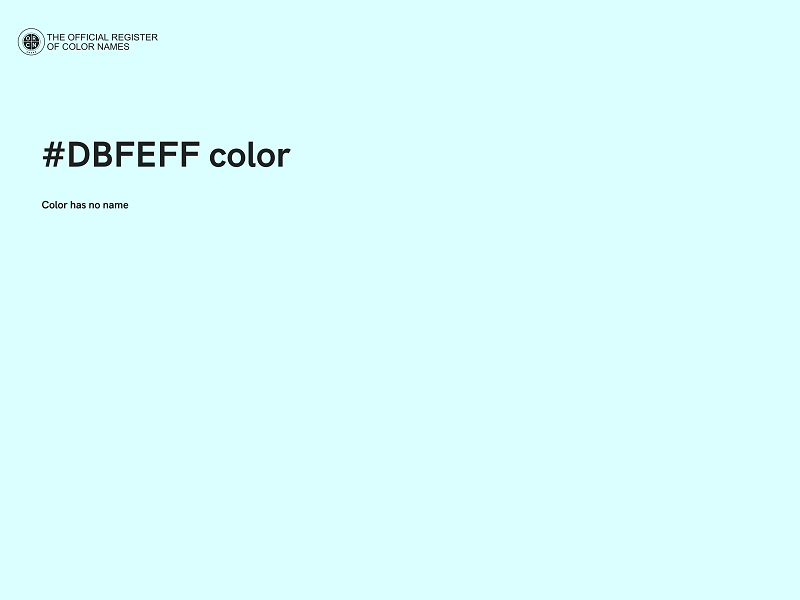 #DBFEFF color image