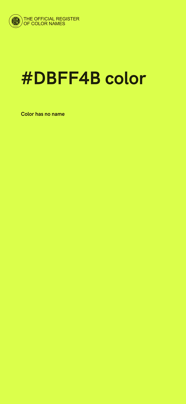 #DBFF4B color image