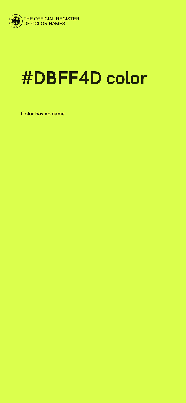 #DBFF4D color image