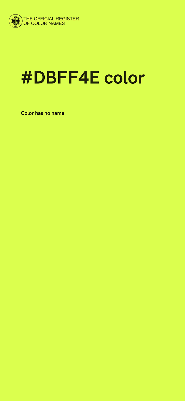 #DBFF4E color image
