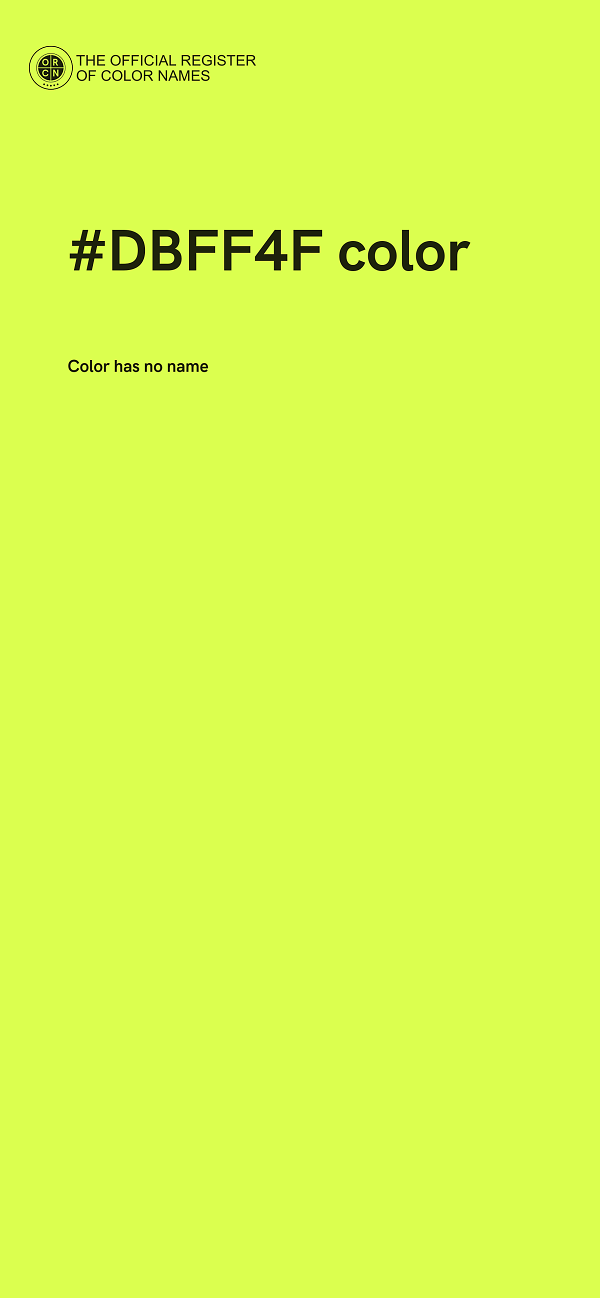 #DBFF4F color image
