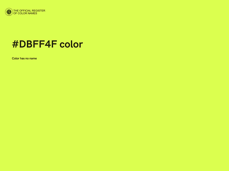 #DBFF4F color image
