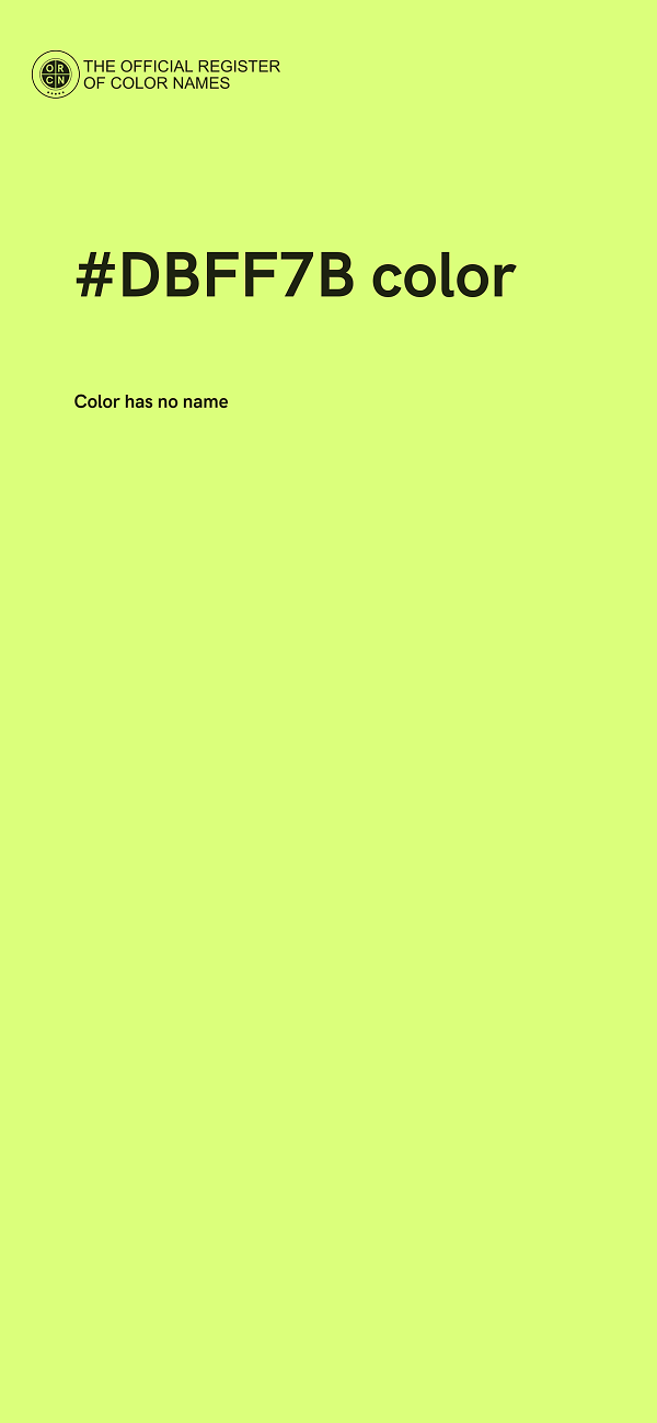 #DBFF7B color image