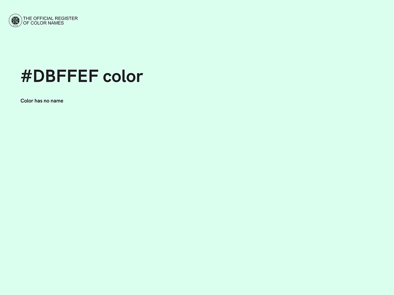 #DBFFEF color image