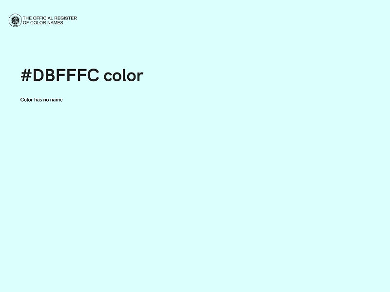 #DBFFFC color image