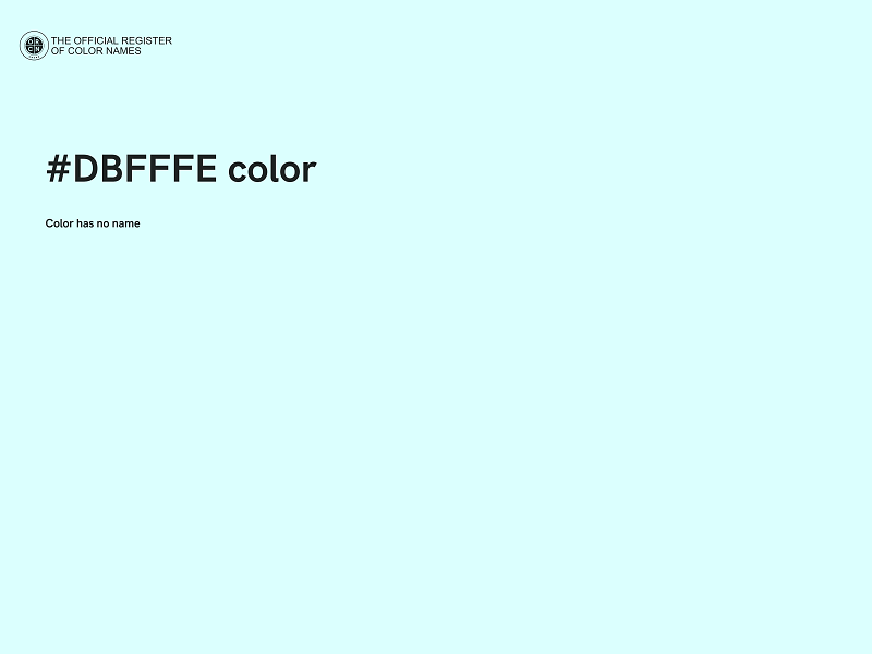 #DBFFFE color image