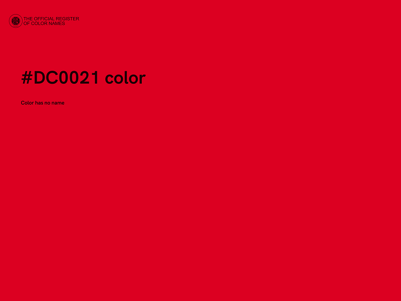 #DC0021 color image