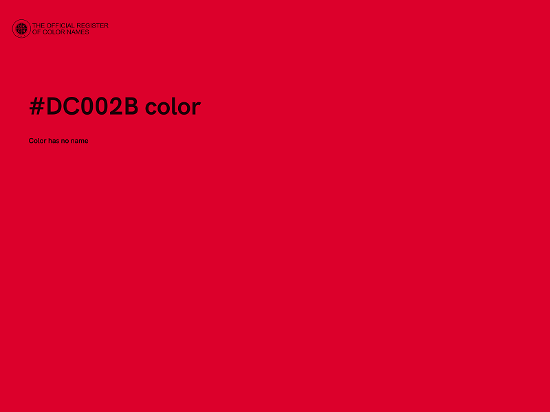 #DC002B color image