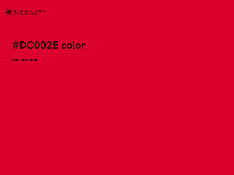 #DC002E color image