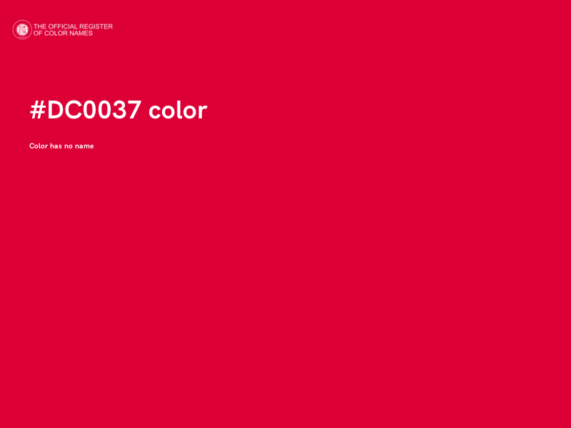 #DC0037 color image
