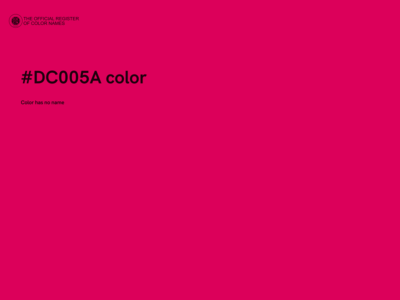 #DC005A color image
