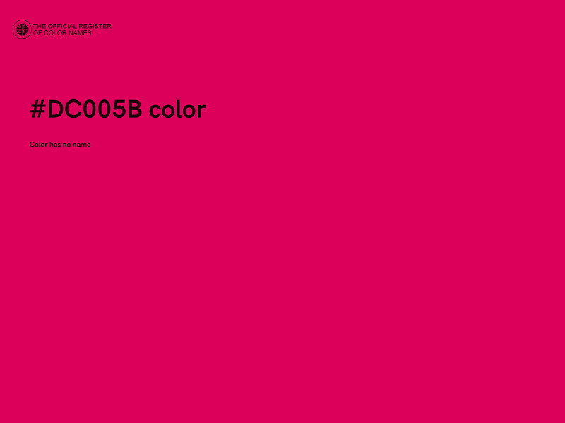 #DC005B color image