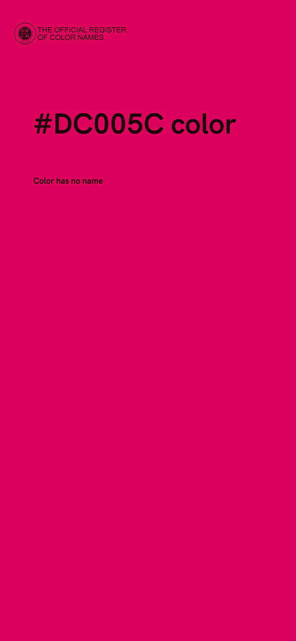#DC005C color image