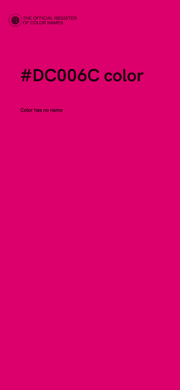 #DC006C color image