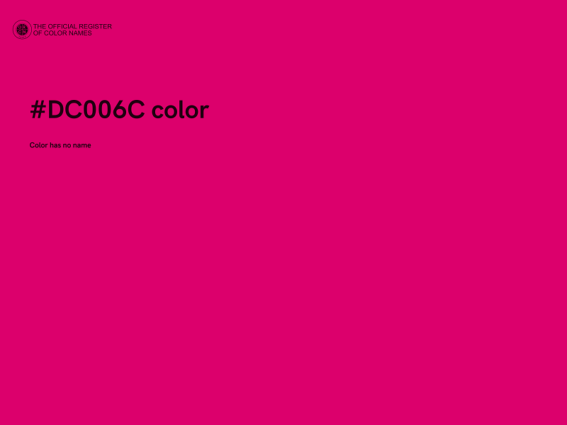 #DC006C color image