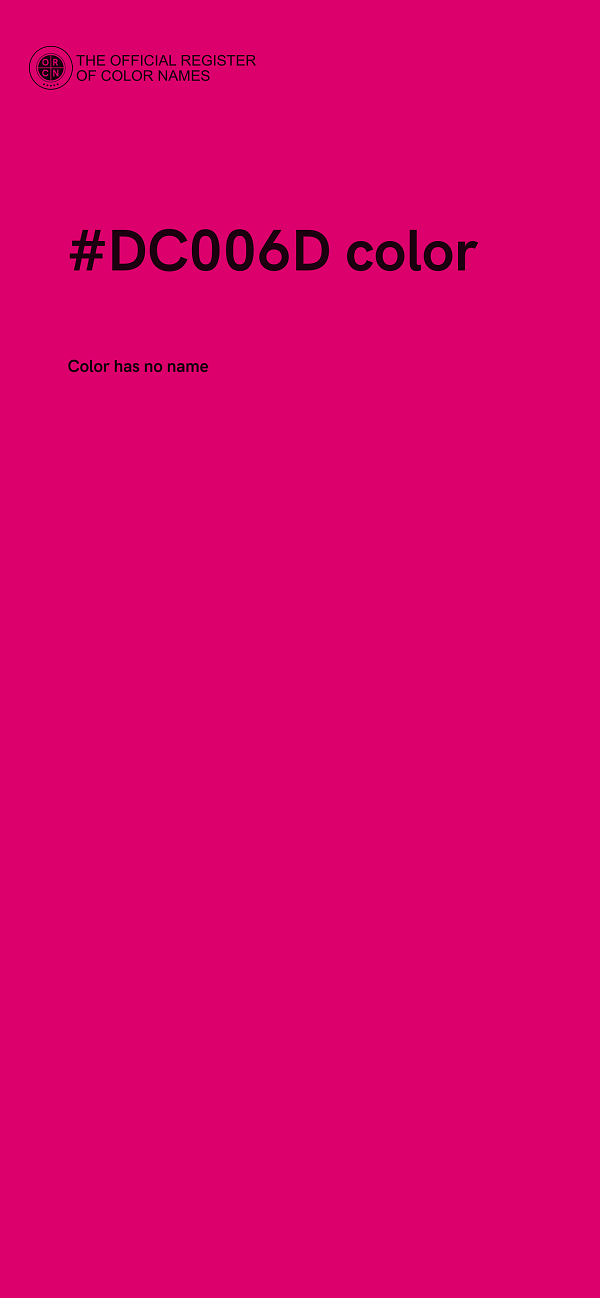 #DC006D color image