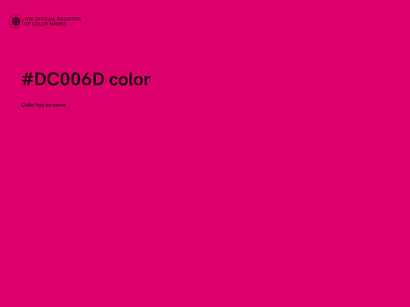 #DC006D color image