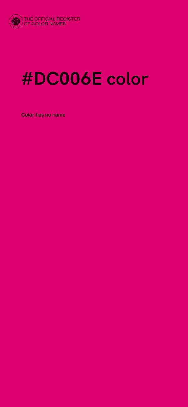 #DC006E color image