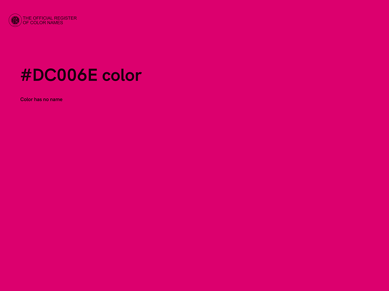 #DC006E color image