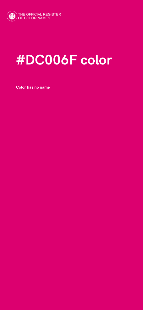 #DC006F color image