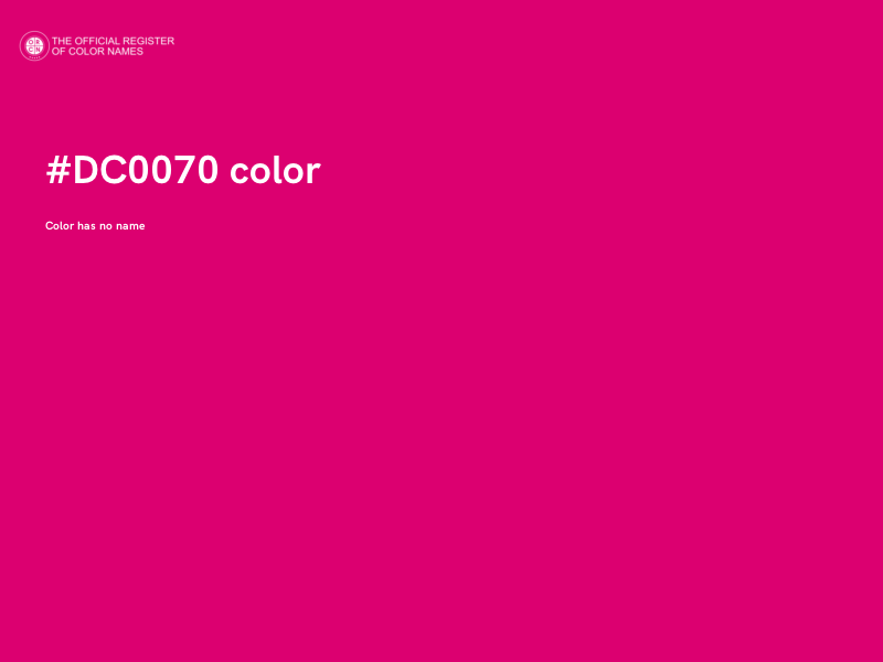 #DC0070 color image