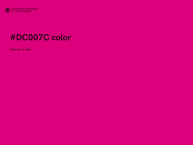 #DC007C color image