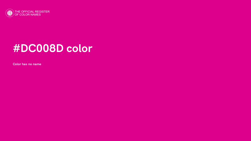 #DC008D color image