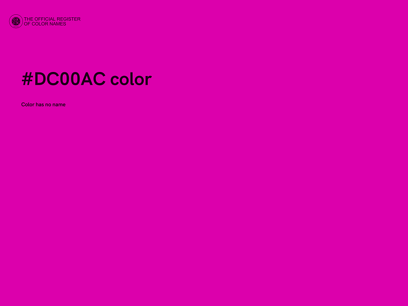 #DC00AC color image