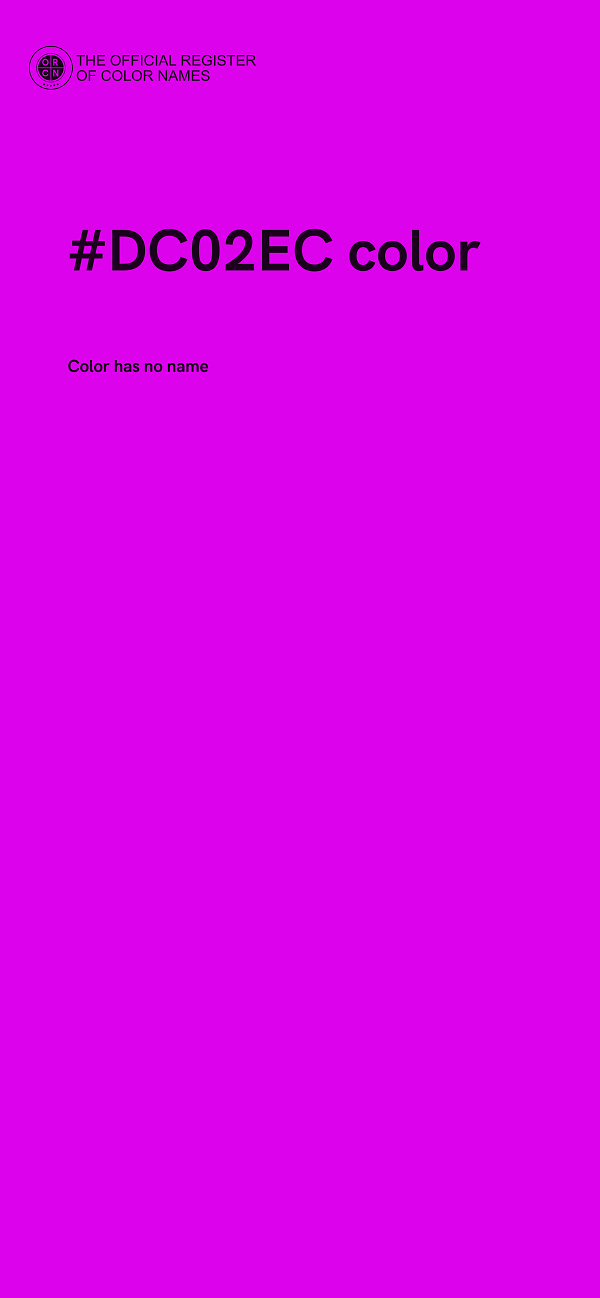 #DC02EC color image