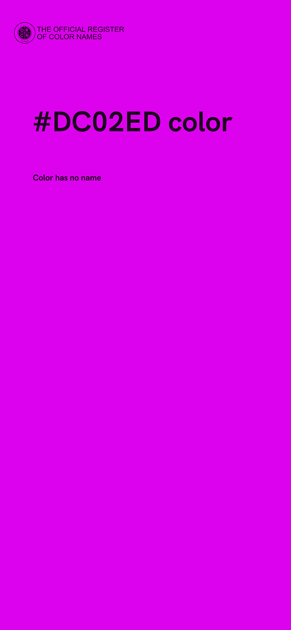 #DC02ED color image