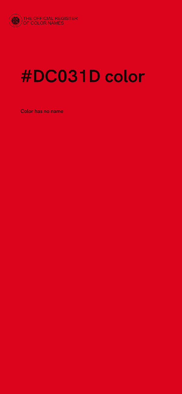 #DC031D color image