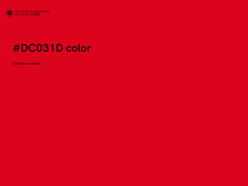 #DC031D color image
